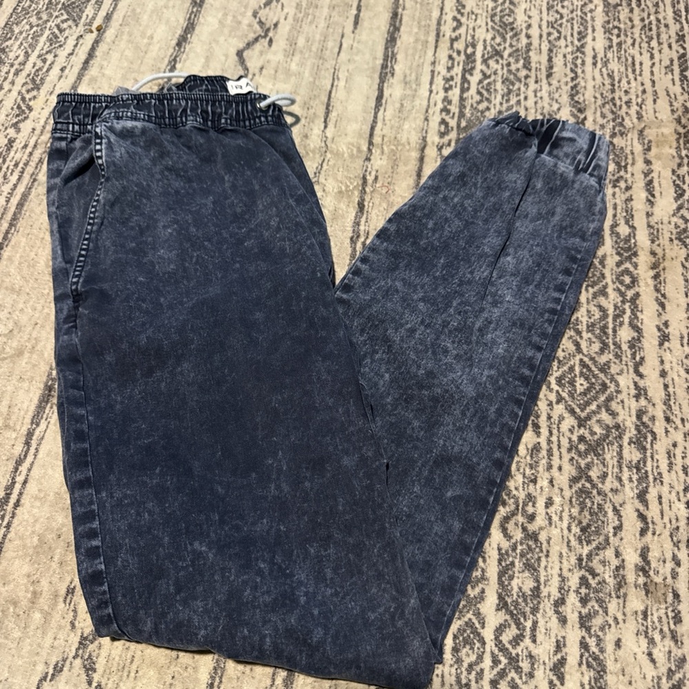 Men's Blue Acid Wash Jeans